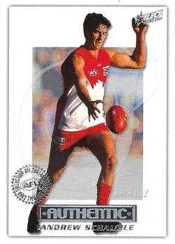 2001 Select AFL Authentic #131 Andrew Schauble Front